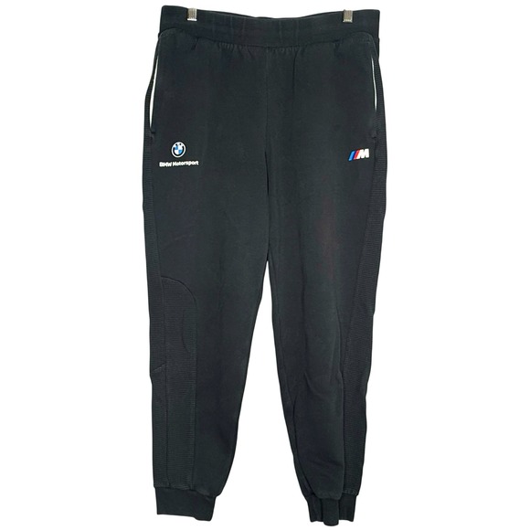 Puma BMW Motorsport Way 1 Mens Sweatpants XL Black Joggers Track Athleisure - Picture 1 of 8